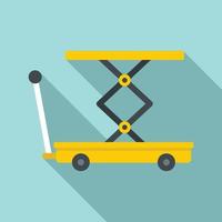 Lift cart icon, flat style vector