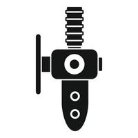 Plumber hand tool icon, simple style vector