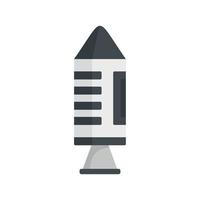 Spaceship icon, flat style vector