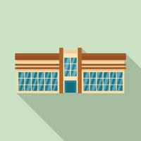 Modern mall icon, flat style vector