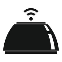 Smart speaker icon, simple style vector
