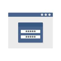 Login to account icon, flat style vector