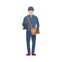 Mailman icon, flat style vector