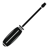 Screwdriver equipment icon, simple style vector