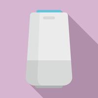 Voice smart speaker icon, flat style vector