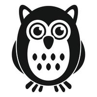 Owl animal icon, simple style vector