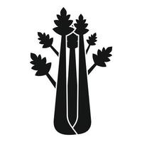 Natural celery icon, simple style vector