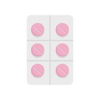 Pillpack icon, flat style vector