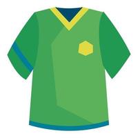 green sport uniform shirt vector