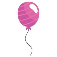 pink balloon helium floating vector