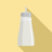 Sugar container icon, flat style vector