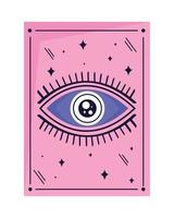 esoteric card with eye vector