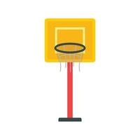 Basketball tower icon, flat style vector