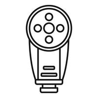 Camera led flash icon, outline style vector