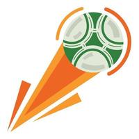 globo de deporte de fútbol verde vector