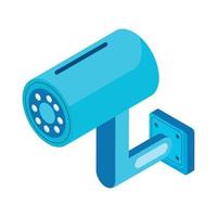 cctv camera tech isometric vector