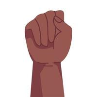 afro hand fist vector