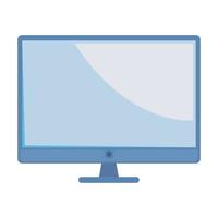 desktop computer tech vector