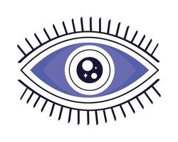 símbolo esotérico del ojo vector