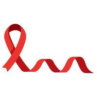 world AIDS day ribbon spiral vector