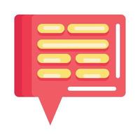 speech bubble message vector