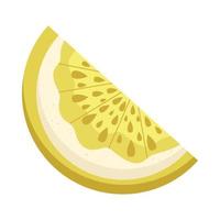 fresh lemon citrus fruit vector
