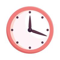time clock watch vector