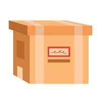 embalaje de cartón de la caja de entrega vector