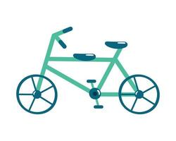 green bicycle sport vector