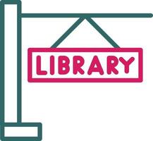 LibraryLine Two Color vector