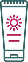 Sunblock Line Two Color vector