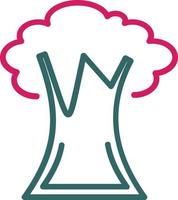Tree Line Two Color vector