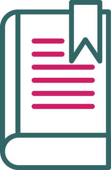 guía de dos colores vector