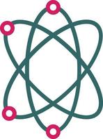 Atomic Energy Line Two Color vector