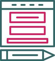 Blogger Vector Line Icon