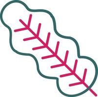 Leaf Line Two Color vector