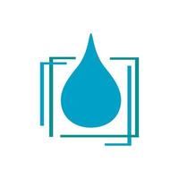 plantilla de vector de icono de signo de diseño de logotipo de gota de agua