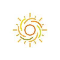 sun illustration logo vector