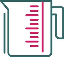 Measuring Cup Line Two Color vector