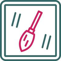 Mop Line Two Color vector