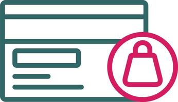 Shopping Line Two Color vector