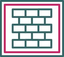 Wall  Line Two Color vector