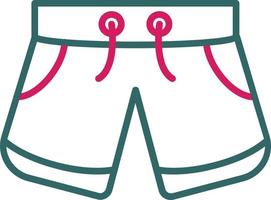 Shorts Line Two Color vector