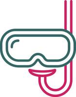 Snorkel Line Two Color vector