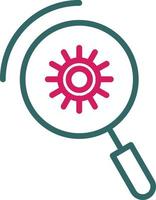 Magnification Line Two Color vector