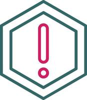 Caution Line Two Color vector