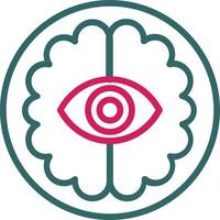 Mind Line Two Color vector