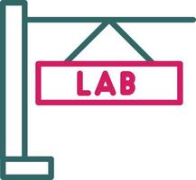 LaboratoryLine Two Color vector