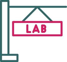 LaboratoryLine Two Color vector