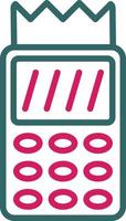 Pos terminal Line Two Color vector